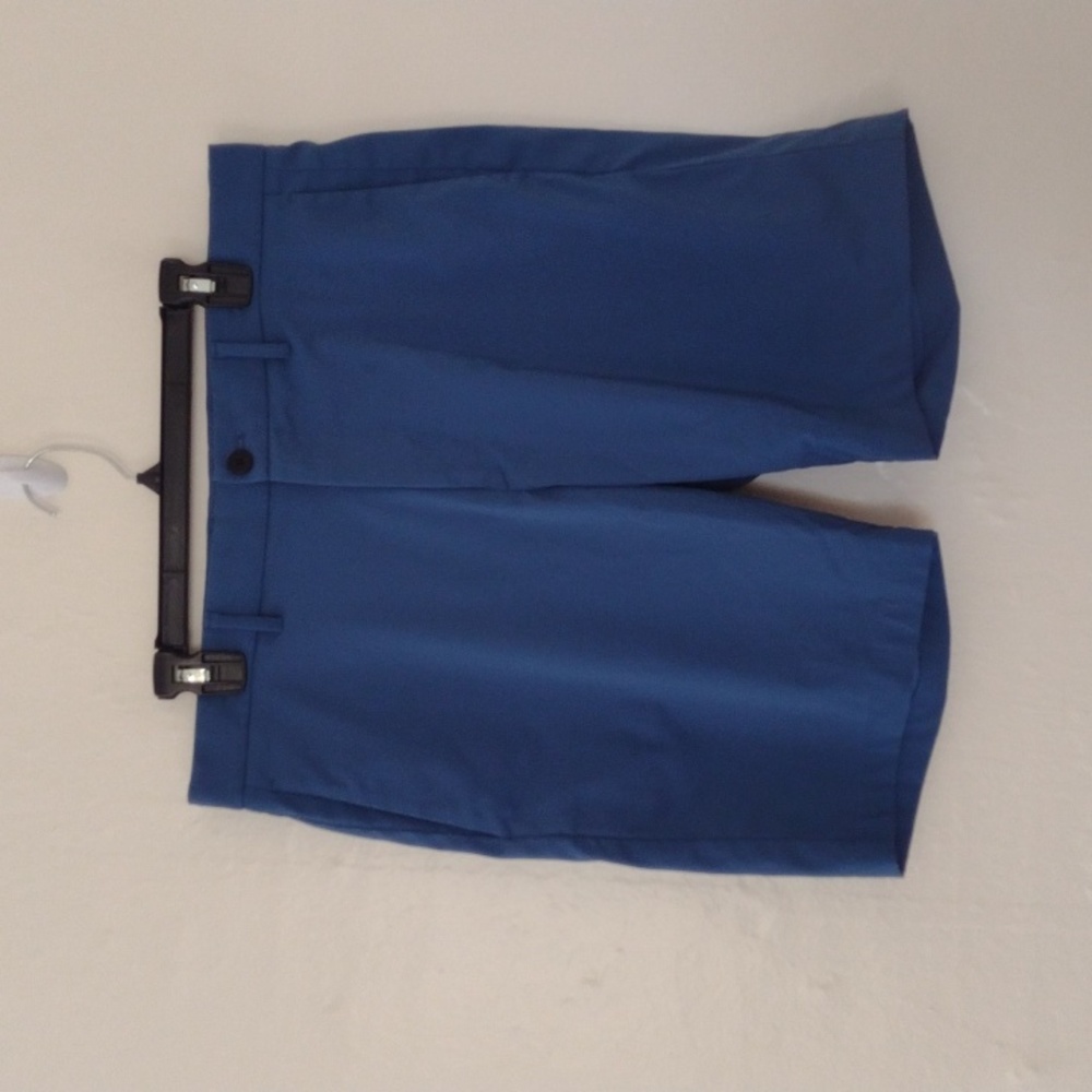 Theory Blue Zaine Slim Straight Neoteric Chino Shorts Size 34